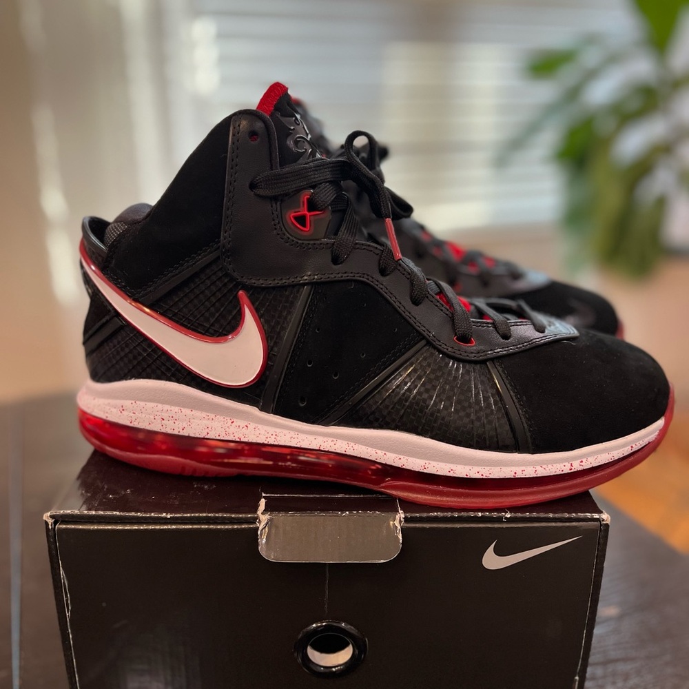 🔥 Nike LeBron 8 "Bred" PROMO SAMPLE 1 of 24 - Size 11 - Rare! 🔥